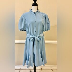 Nanette Lepore Elegant Blue Dress NWT size 14